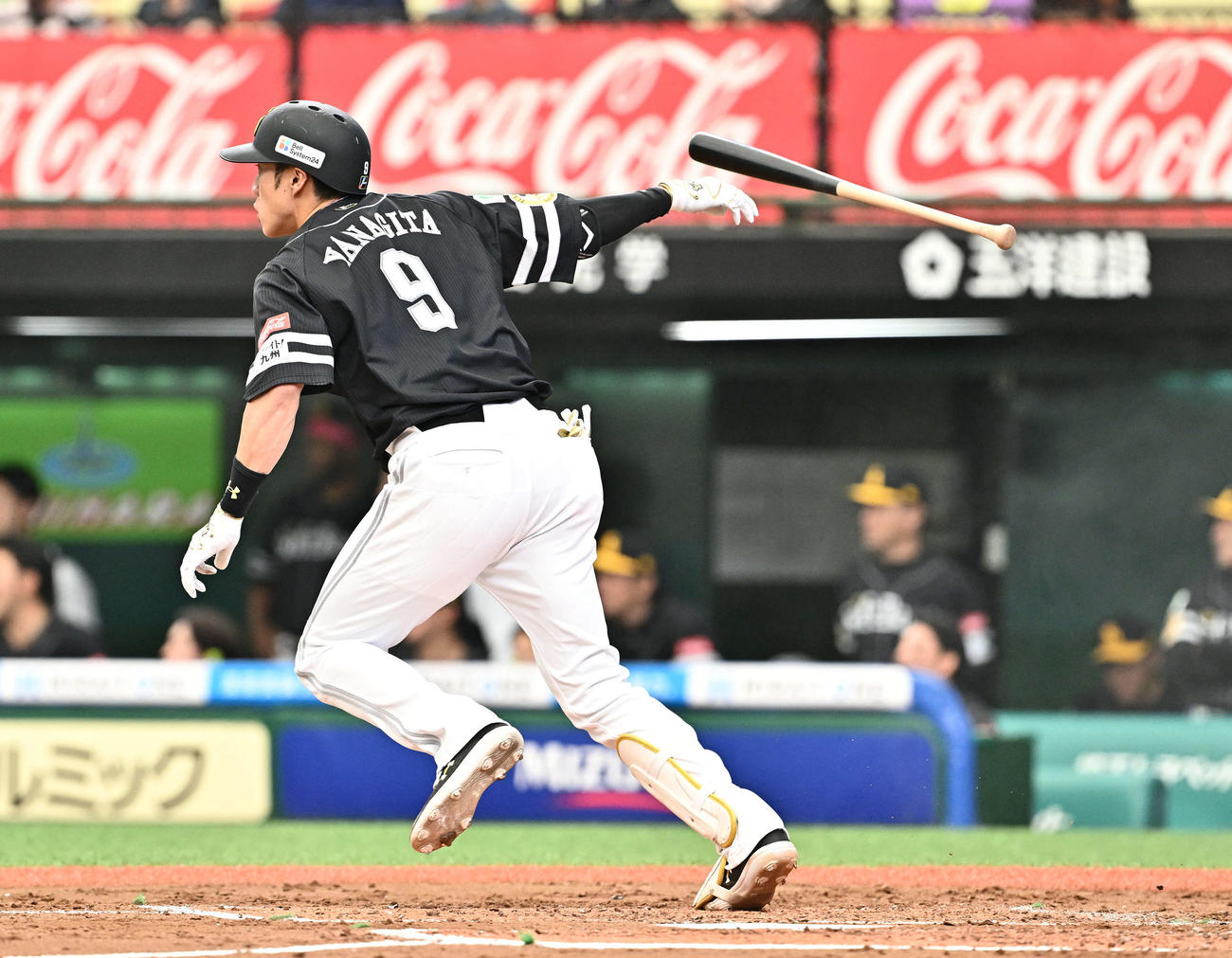 西武対ソフトバンク　3回表ソフトバンク2死三塁、柳田は先制右前適時打を放つ（撮影・滝沢徹郎）