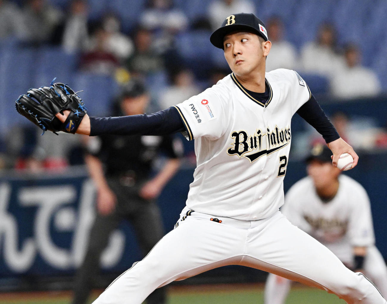 4月9日楽天戦で勝利を挙げたオリックス田嶋大樹