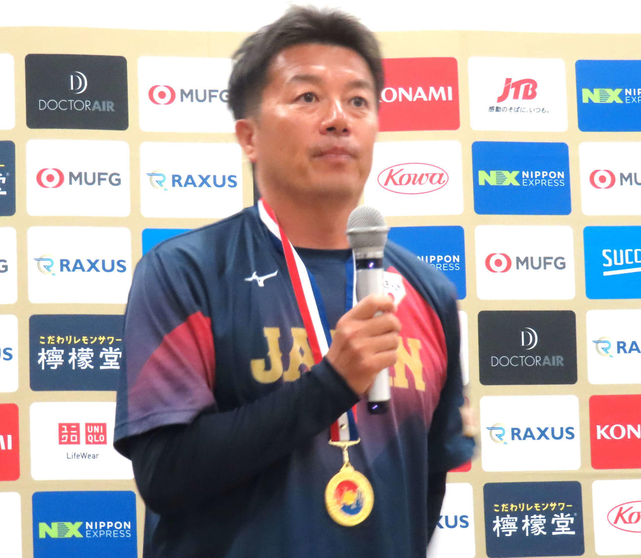 Baseball5日本代表の若松健太監督（撮影・黒須亮）