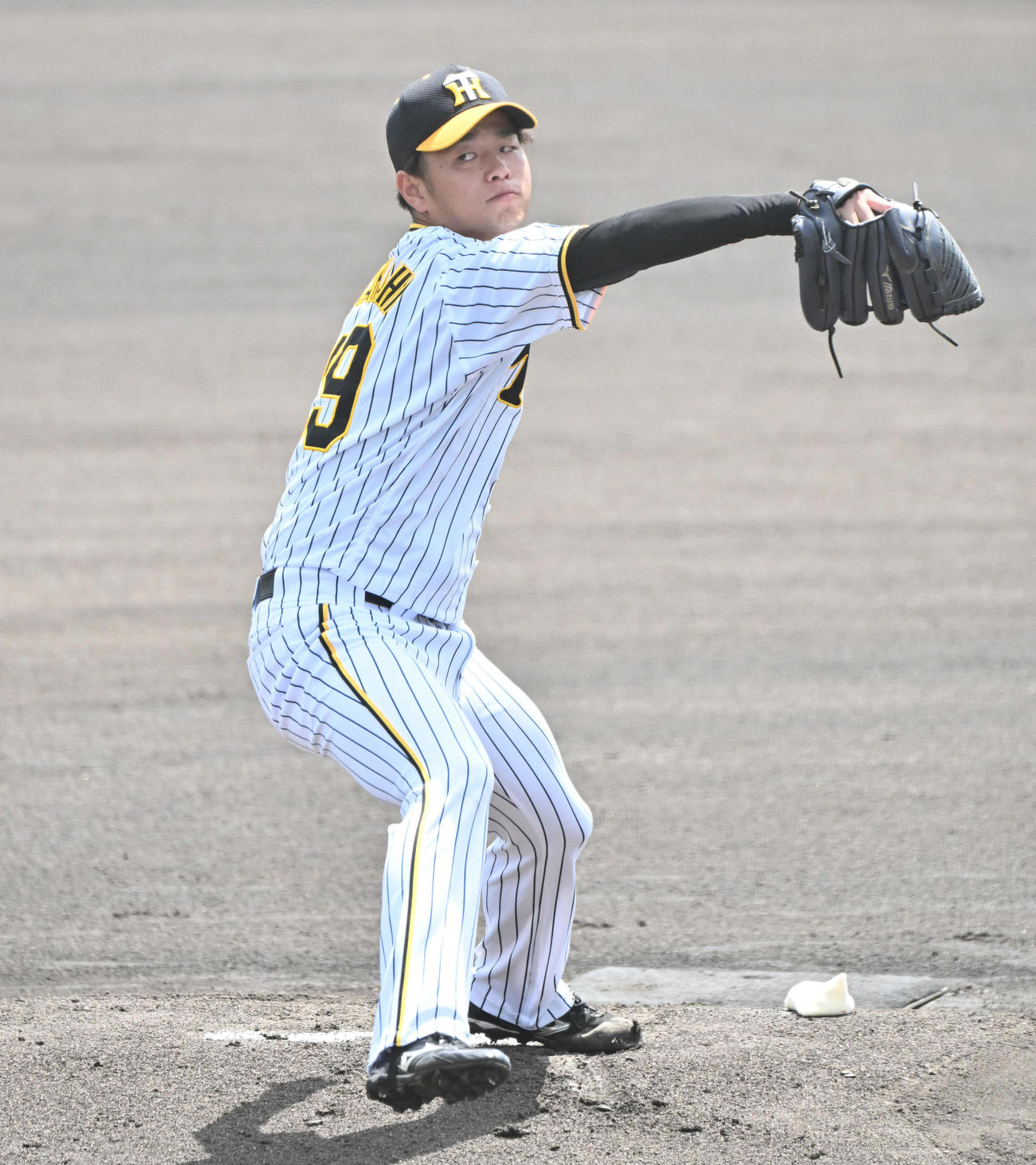 阪神対オリックス　阪神先発の高橋（撮影・石井愛子）