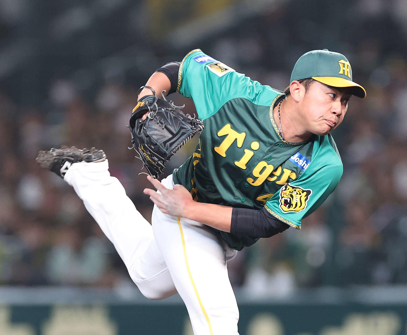 阪神対巨人　7回表に阪神2番手で登板した桐敷（撮影・河野匠）