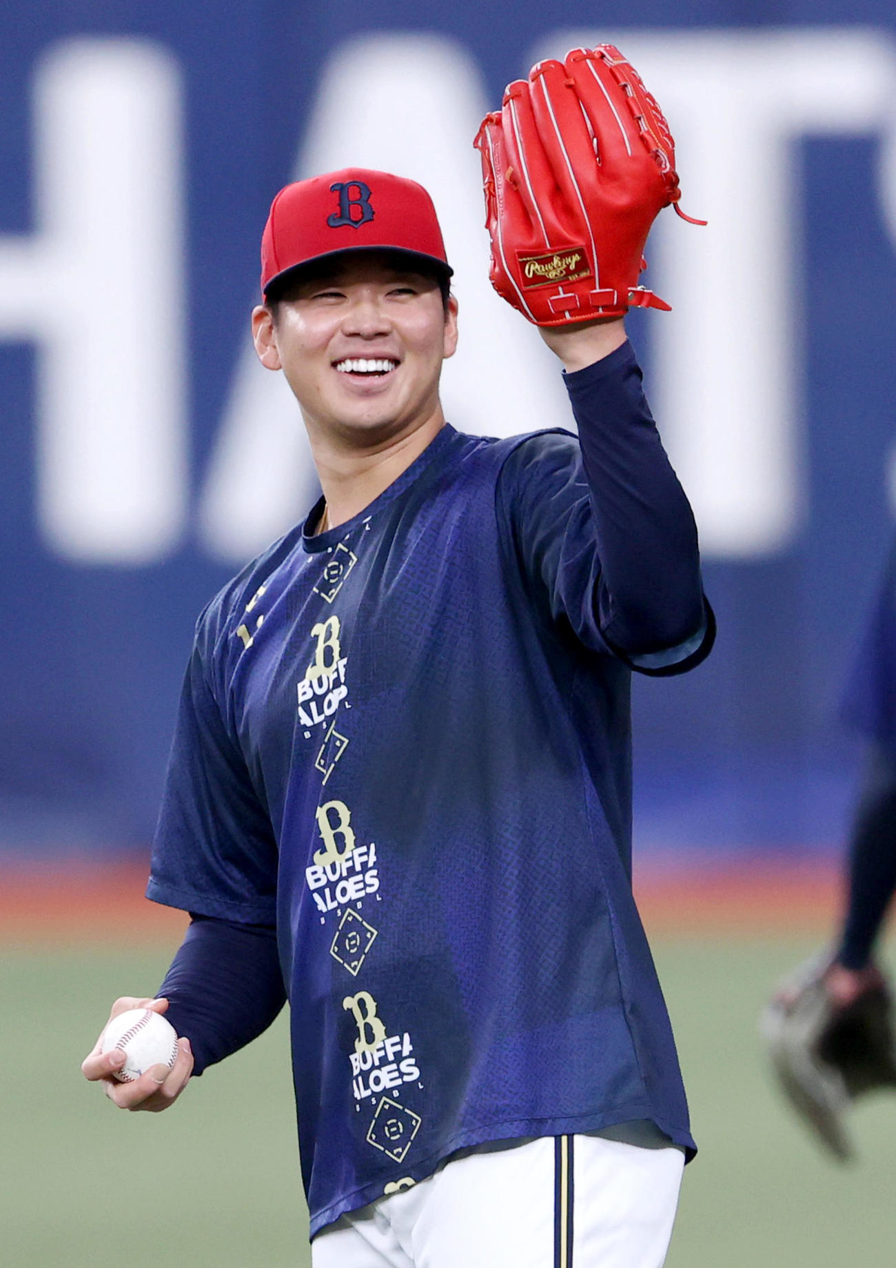 オリックス山下舜平大（2024年4月10日撮影）