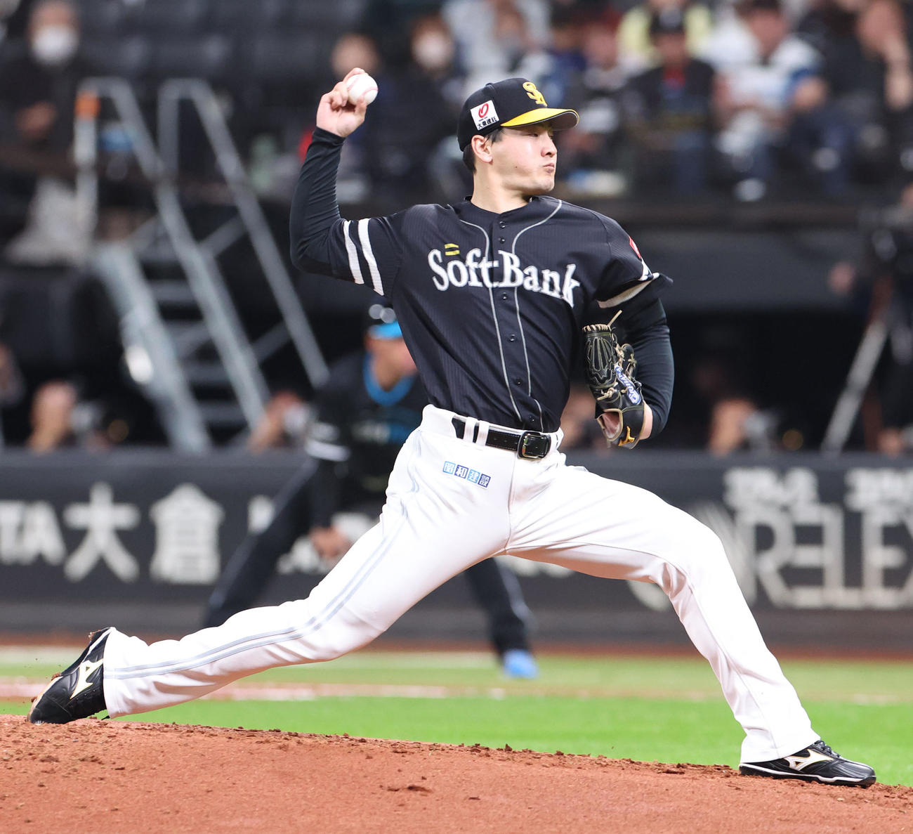 ソフトバンク有原航平（24年4月16日撮影）