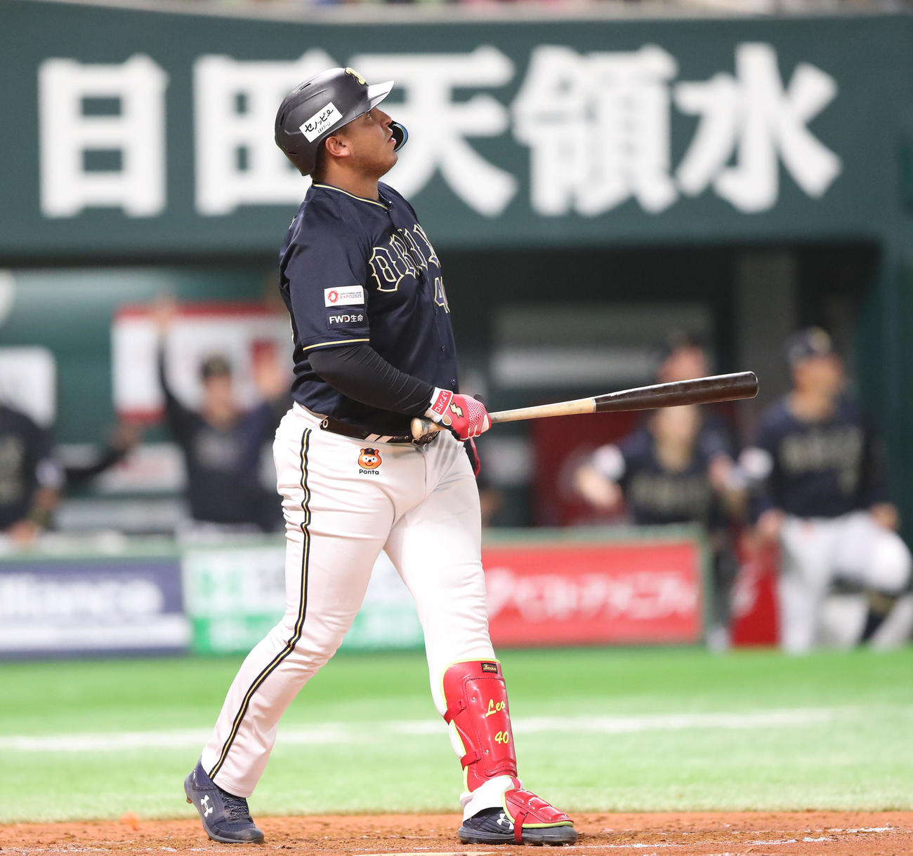 ソフトバンク対オリックス　3回表オリックス2死一塁、セデーニョは左越えに勝ち越しとなる2点本塁打を放つ（撮影・梅根麻紀）