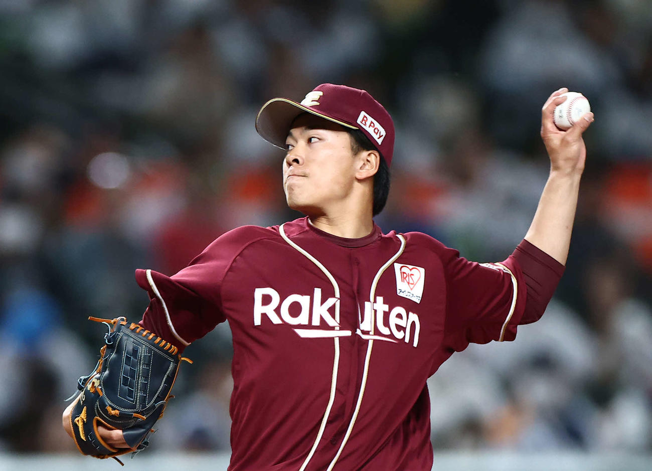 西武対楽天　先発登板する楽天早川（撮影・河田真司）