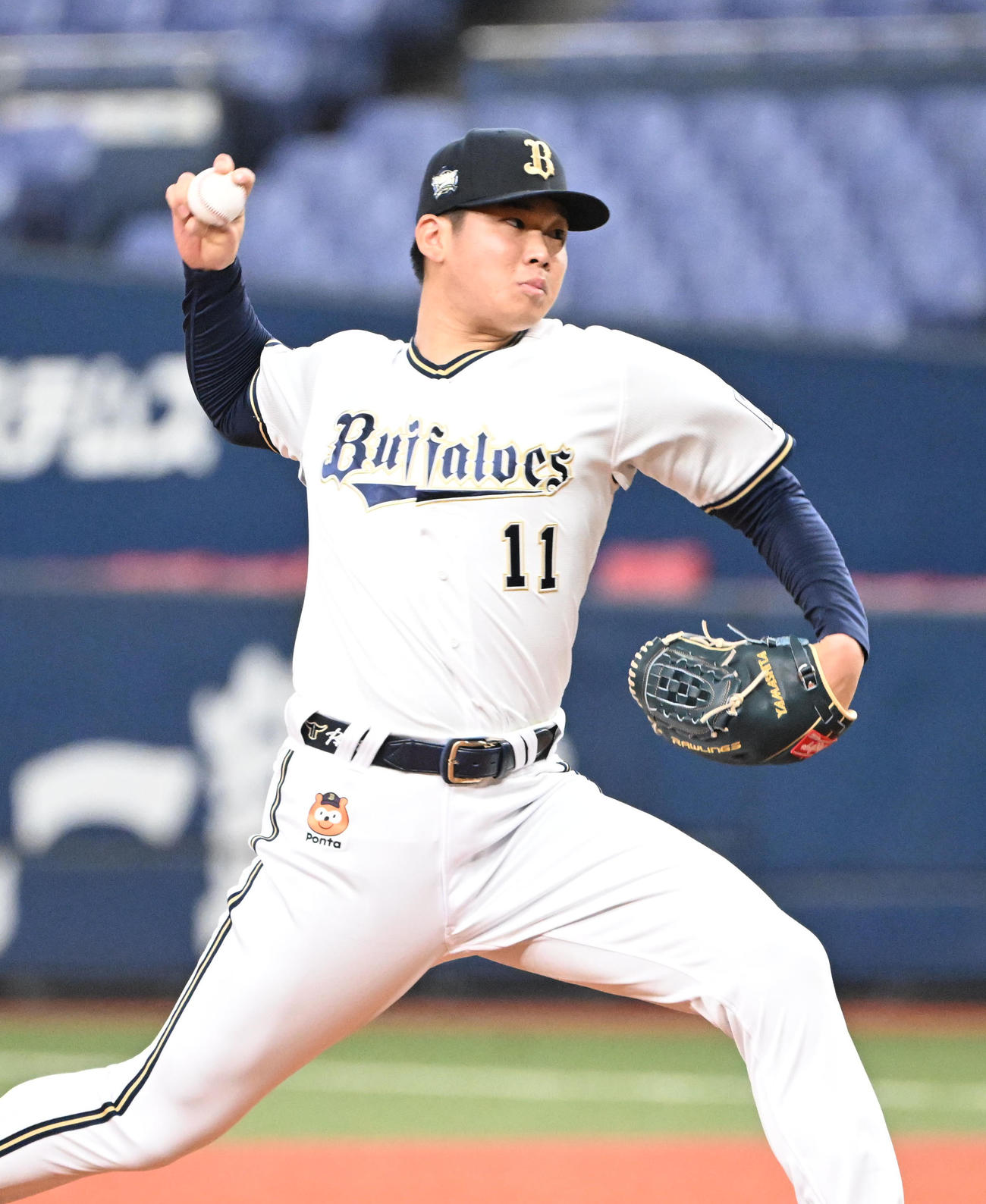 オリックス山下舜平大（2024年3月撮影）