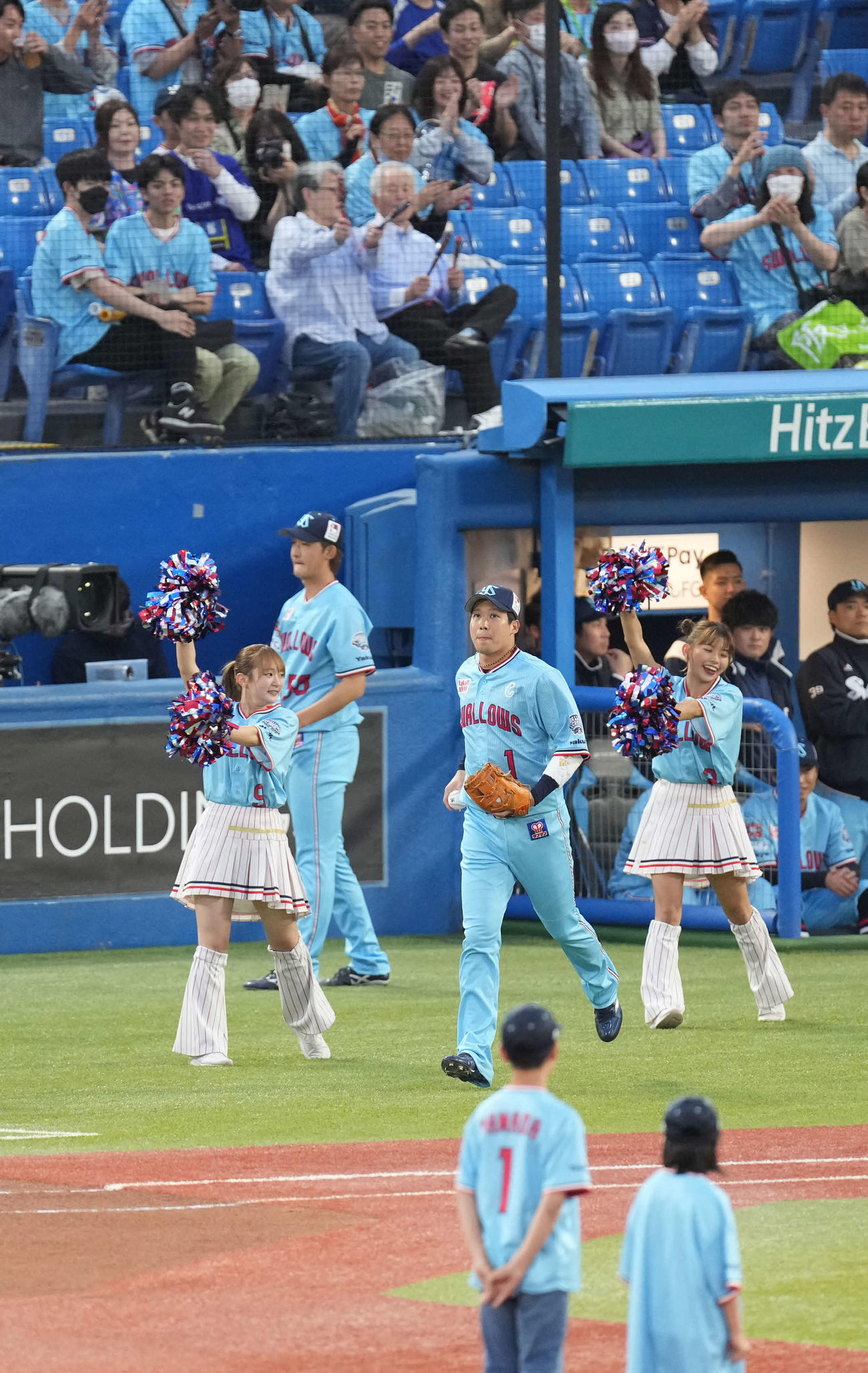 ヤクルト対DeNA　スタメン復帰したヤクルト山田哲（撮影・小沢裕）