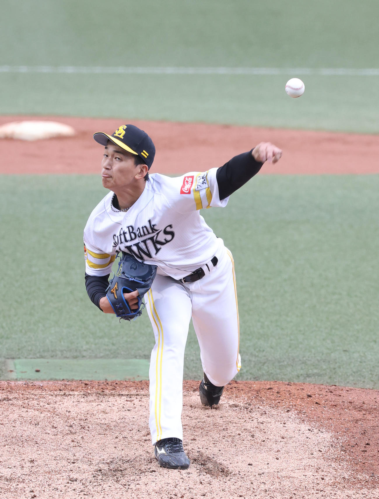 ソフトバンク対広島　7回に登板した前田悠（撮影・梅根麻紀）