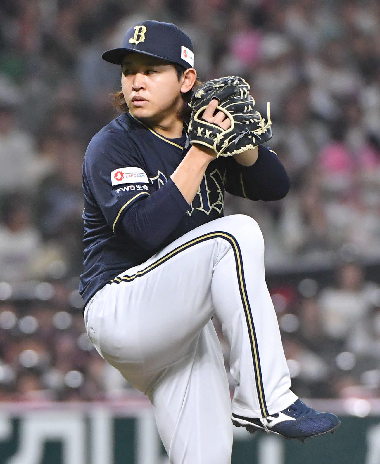 ソフトバンク対オリックス　オリックス先発の宮城（撮影・岩下翔太）