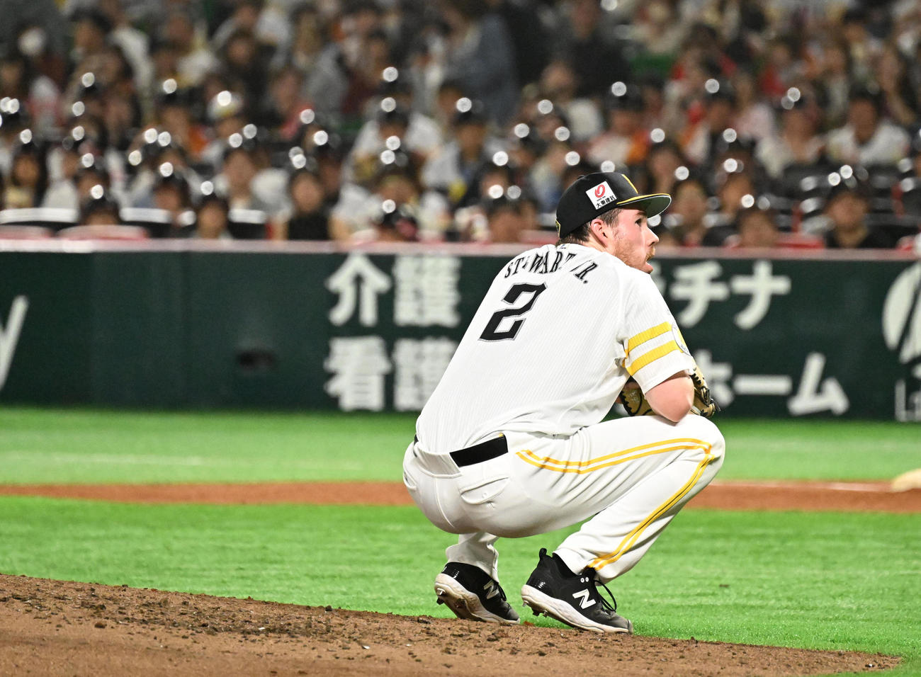 ソフトバンク対オリックス　先発・スチュワート（撮影・林敢治）