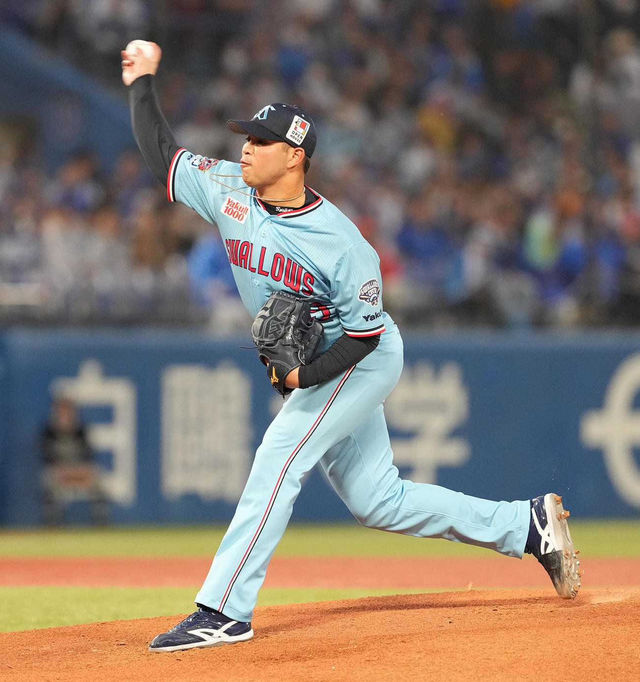 ヤクルト対DeNA　先発し力投するヤクルト・ヤフーレ（撮影・鈴木みどり）