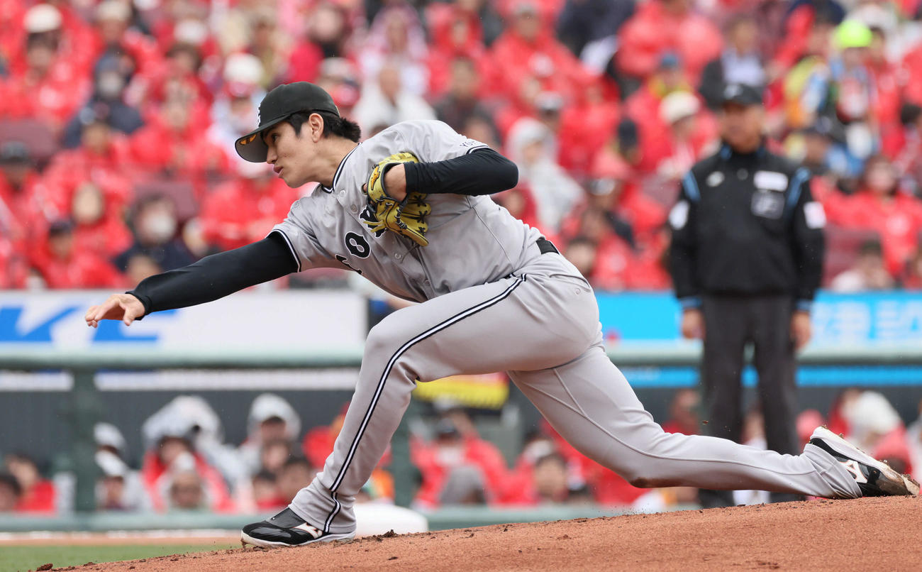 広島対巨人　巨人先発の高橋礼（撮影・加藤孝規）