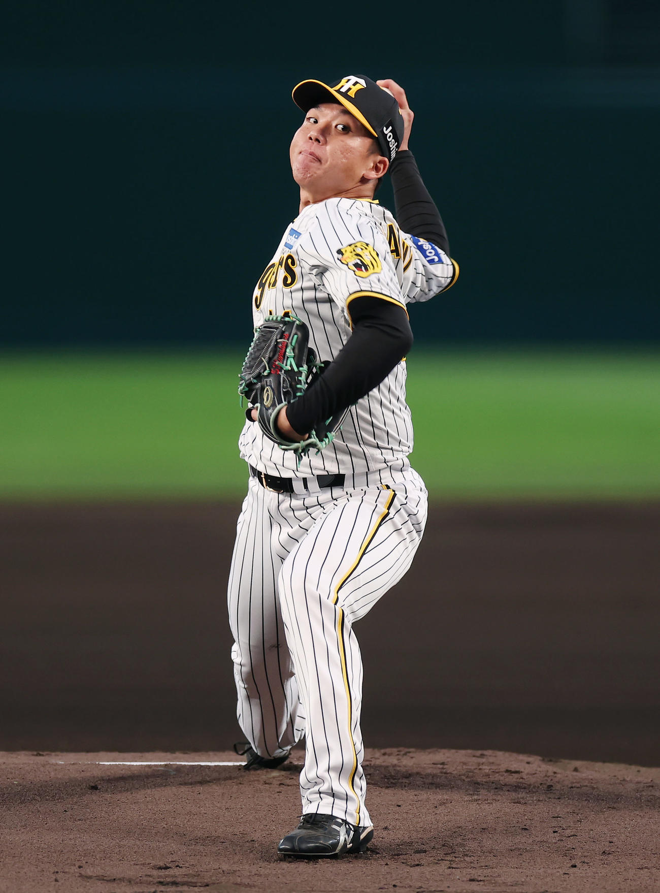 阪神村上頌樹（2024年4月9日撮影）