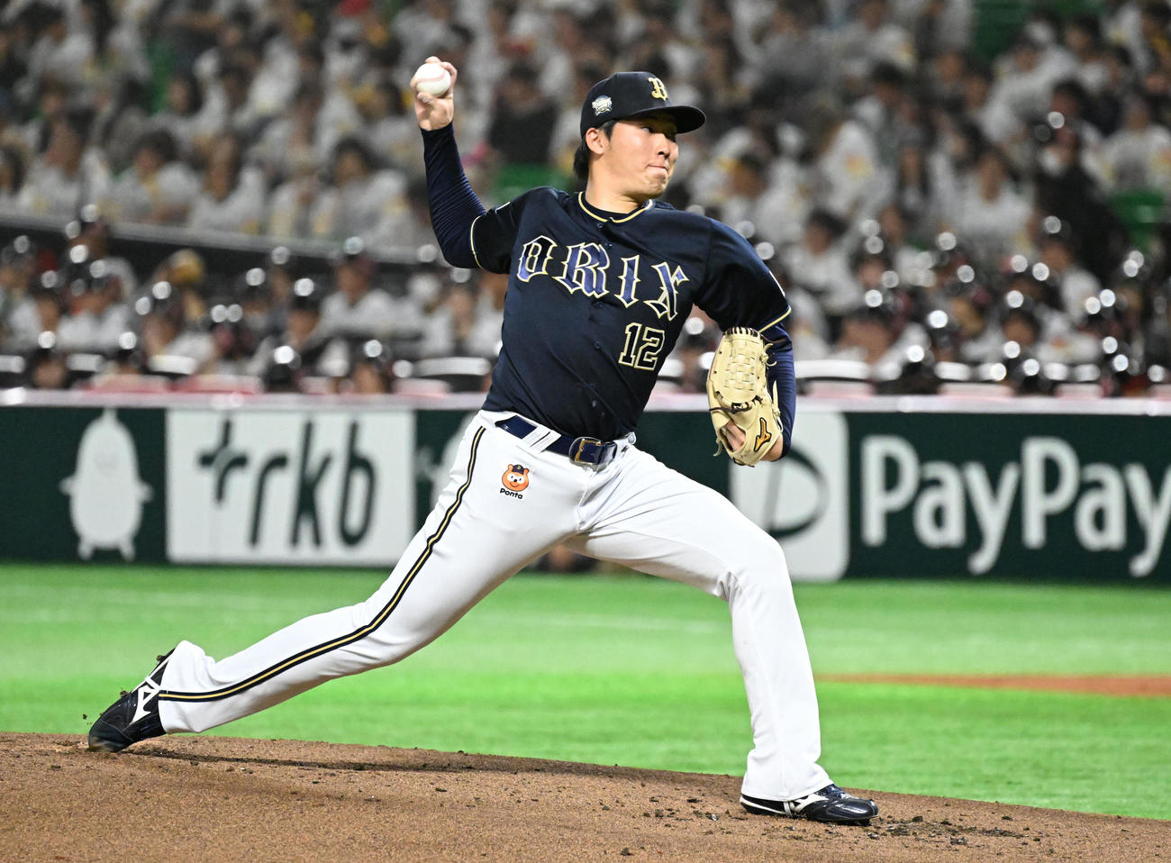 4月20日　ソフトバンク対オリックス　先発で登板する東晃平