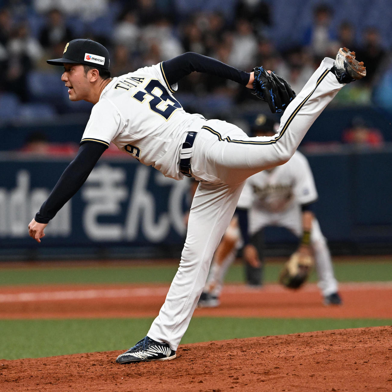 オリックス対西武　オリックス先発の田嶋（撮影・前岡正明）