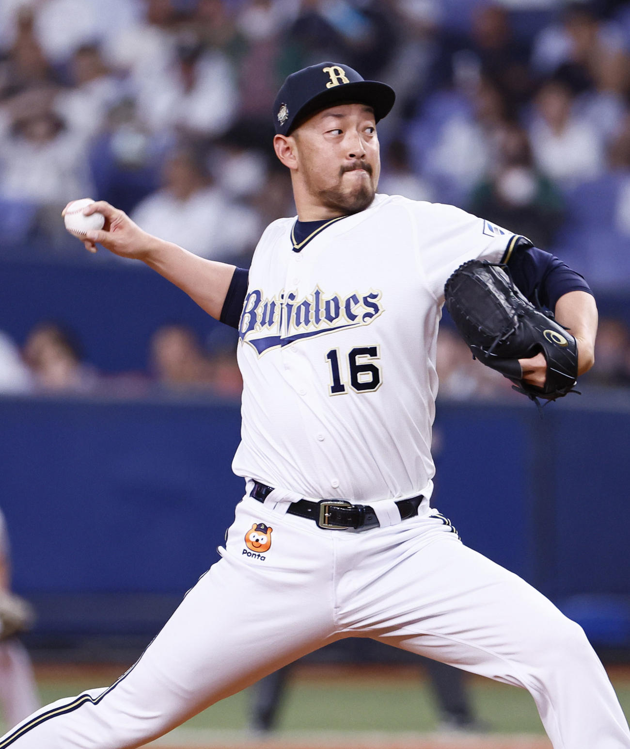 オリックス対西武　9回に登板したオリックス平野佳（撮影・藤尾明華）