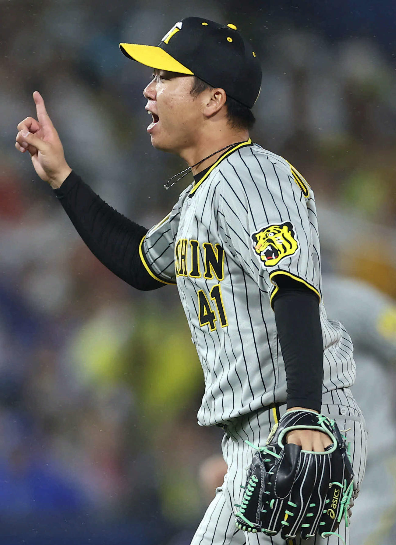 DeNA対阪神　6回裏を抑える村上（撮影・河田真司）