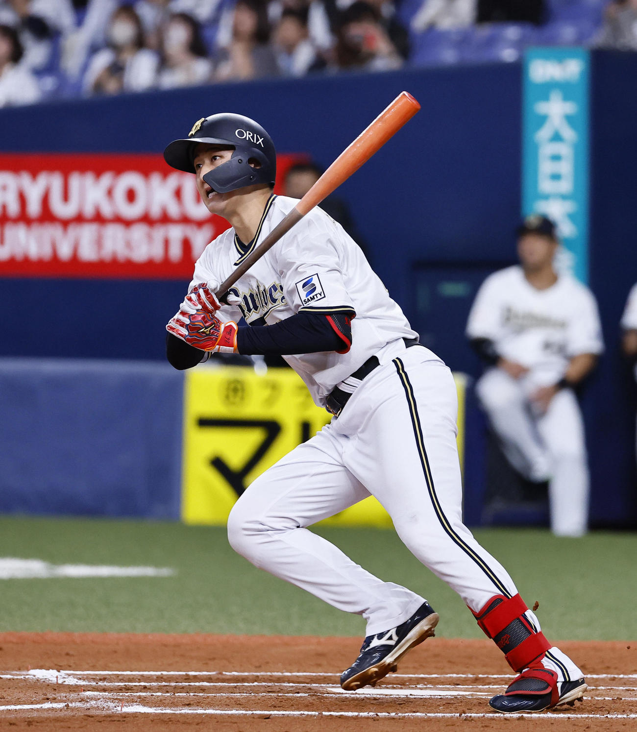 オリックス対西武　10回裏オリックス2死二、三塁、紅林は左前にサヨナラの適時打を放つ（撮影・藤尾明華）