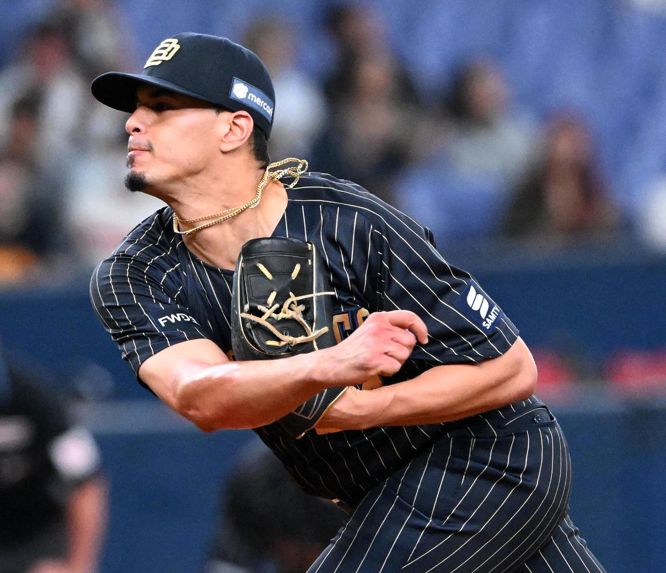 オリックス対西武　オリックス先発のカスティーヨ（撮影・前岡正明）