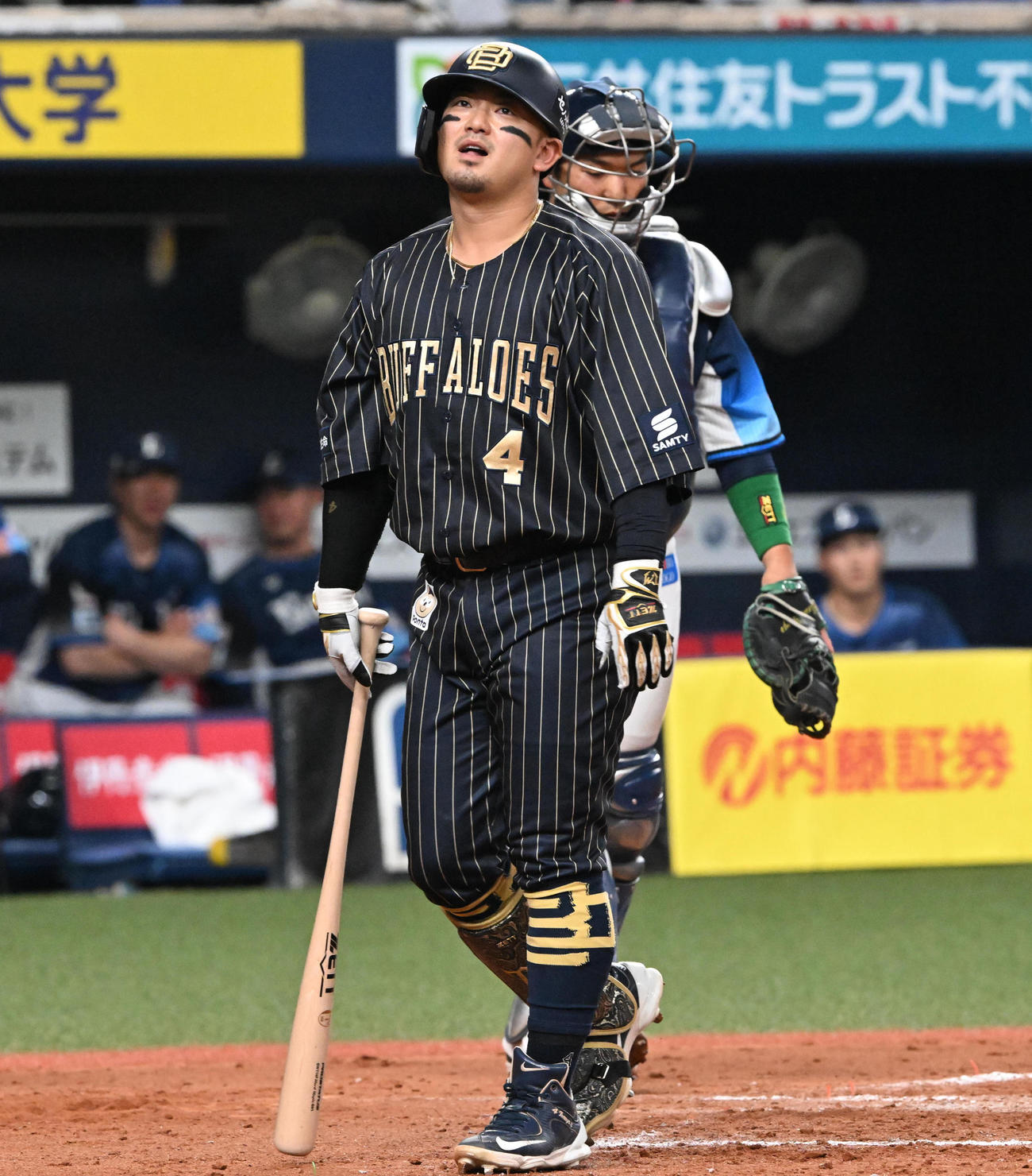 オリックス対西武　7回裏オリックス1死、森は見逃し三振に倒れがっくり（撮影・前岡正明）