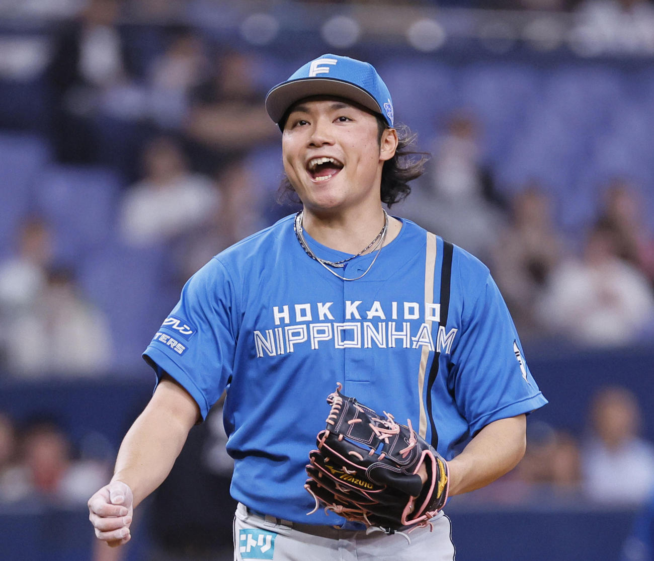 日本ハム伊藤大海（2024年4月12日撮影）