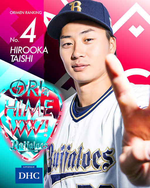 オリックスのオリメン投票2024で4位の広岡（C）ORIX Buffaloes