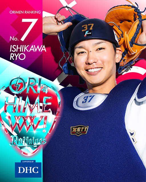 オリックスのオリメン投票2024で7位の石川（C）ORIX Buffaloes