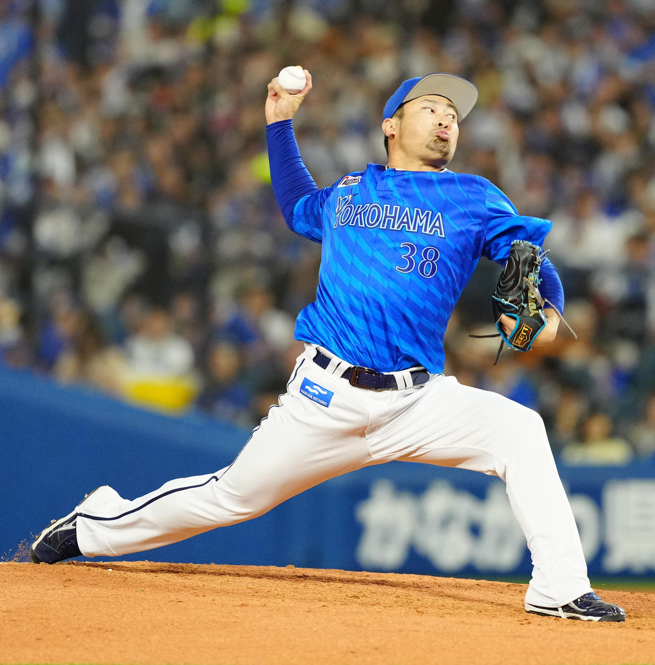 DeNA対巨人　DeNA2番手の森（撮影・江口和貴）
