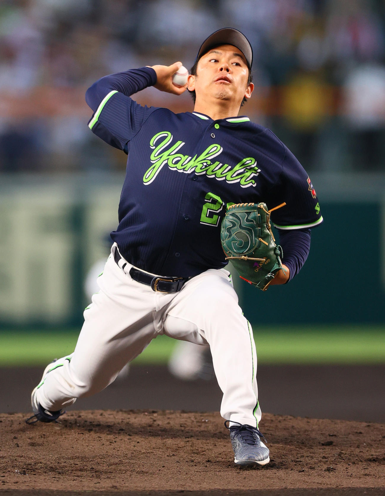 阪神対ヤクルト　ヤクルト先発の小川（撮影・上山淳一）