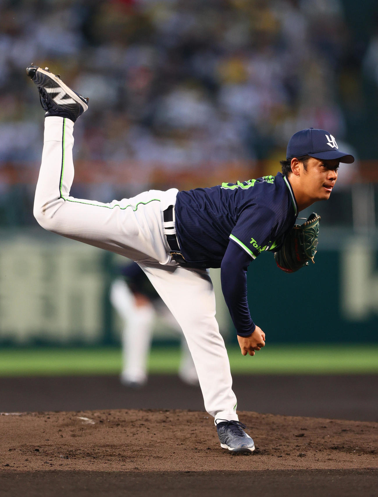 阪神対ヤクルト　ヤクルト先発の小川（撮影・上山淳一）