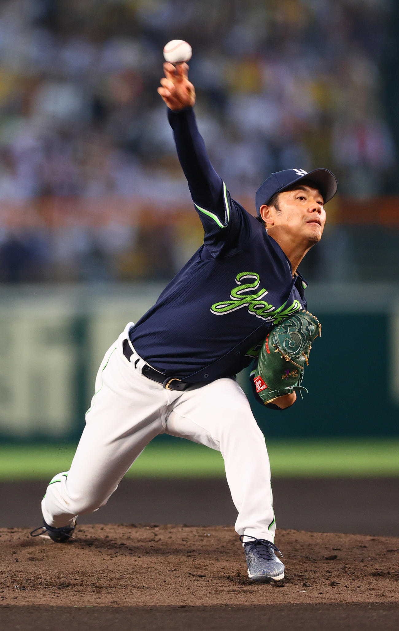 阪神対ヤクルト　ヤクルト先発の小川（撮影・上山淳一）