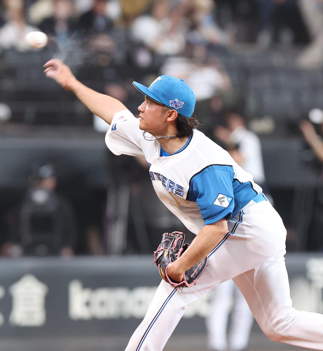 日本ハム対オリックス　日本ハム先発の伊藤（撮影・佐藤翔太）