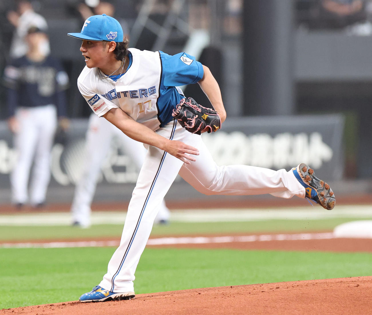 日本ハム対オリックス　日本ハム先発の伊藤（撮影・佐藤翔太）