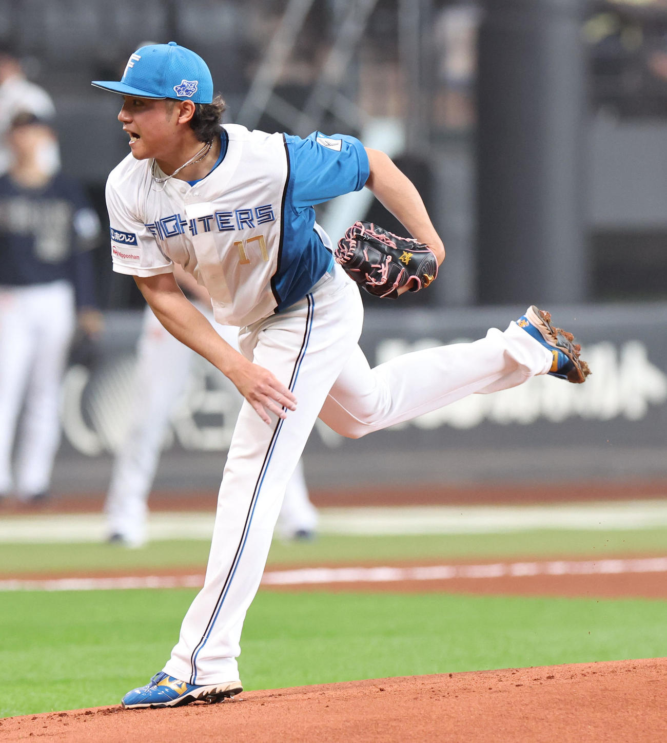 日本ハム対オリックス　日本ハム先発の伊藤（撮影・佐藤翔太）
