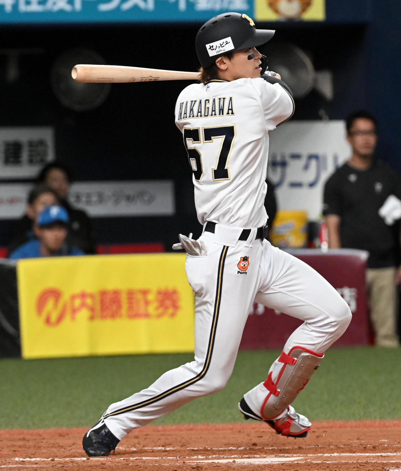 オリックス中川圭太（2024年4月13日撮影）