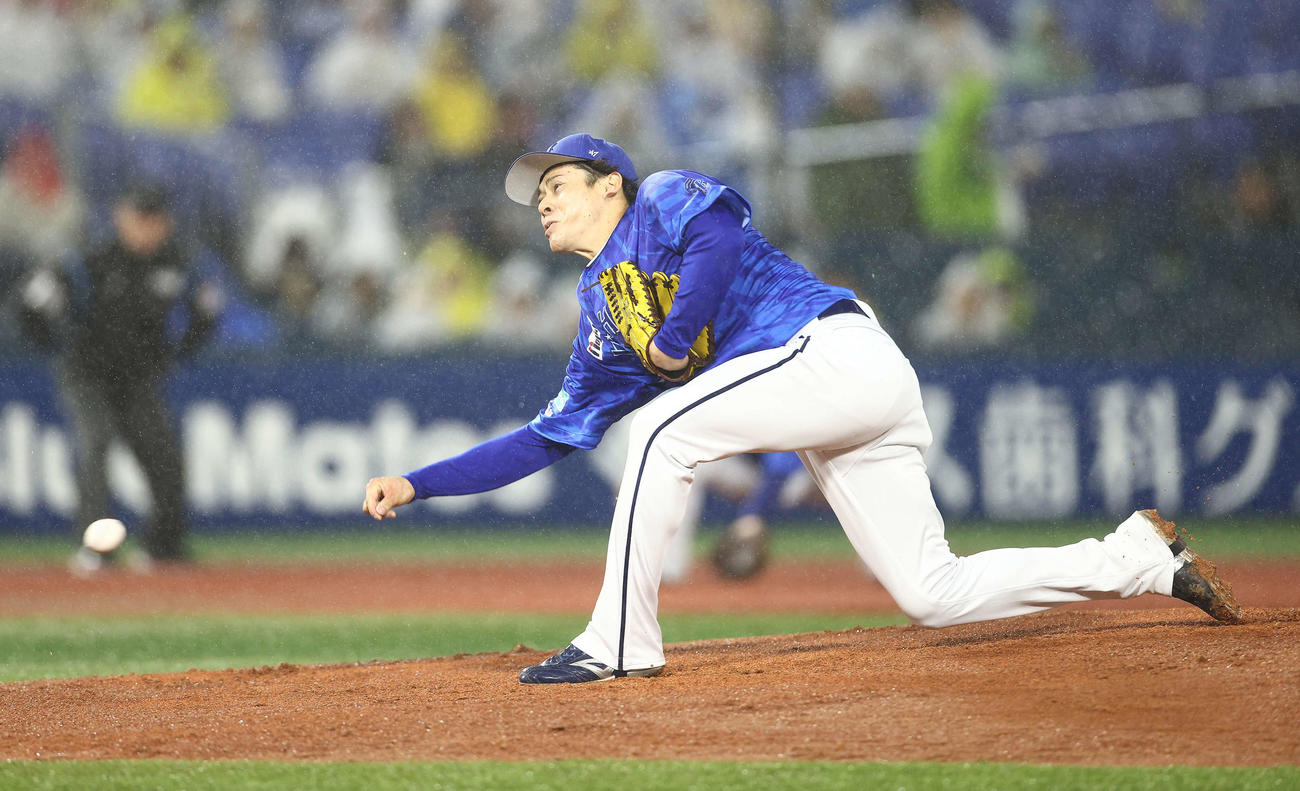 DeNA中川颯（2024年4月24日撮影）