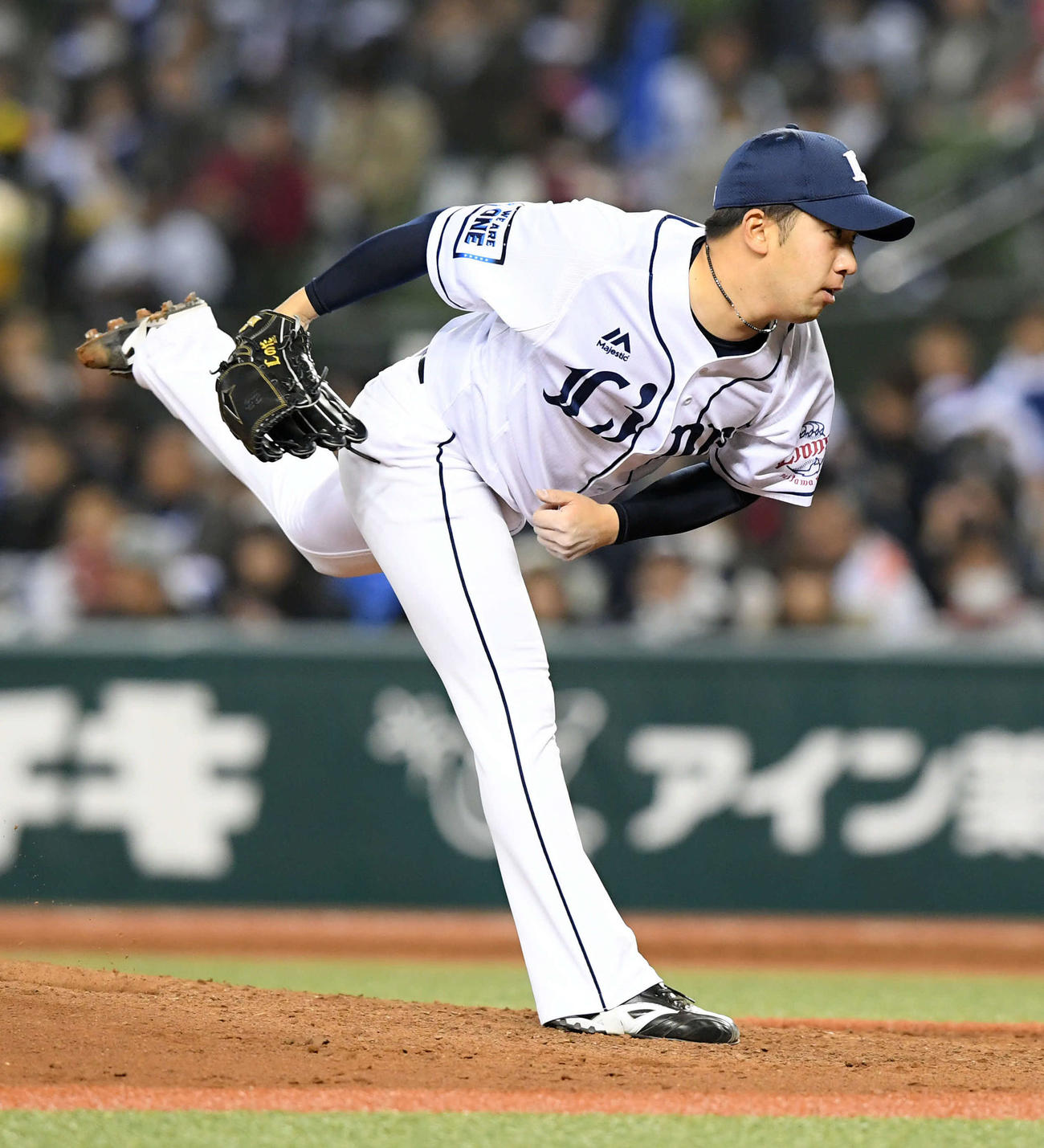 西武時代の野田昇吾（2019年4月4日撮影）