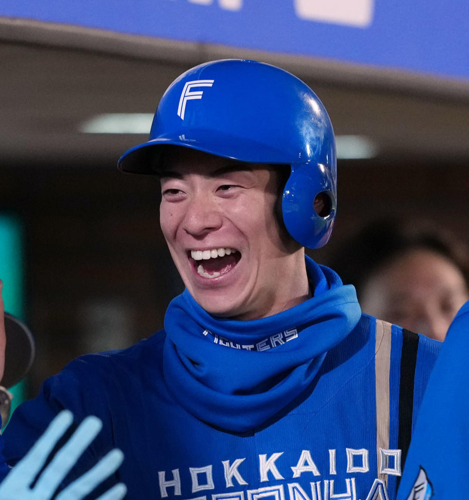 日本ハム松本剛（2024年4月23日撮影）