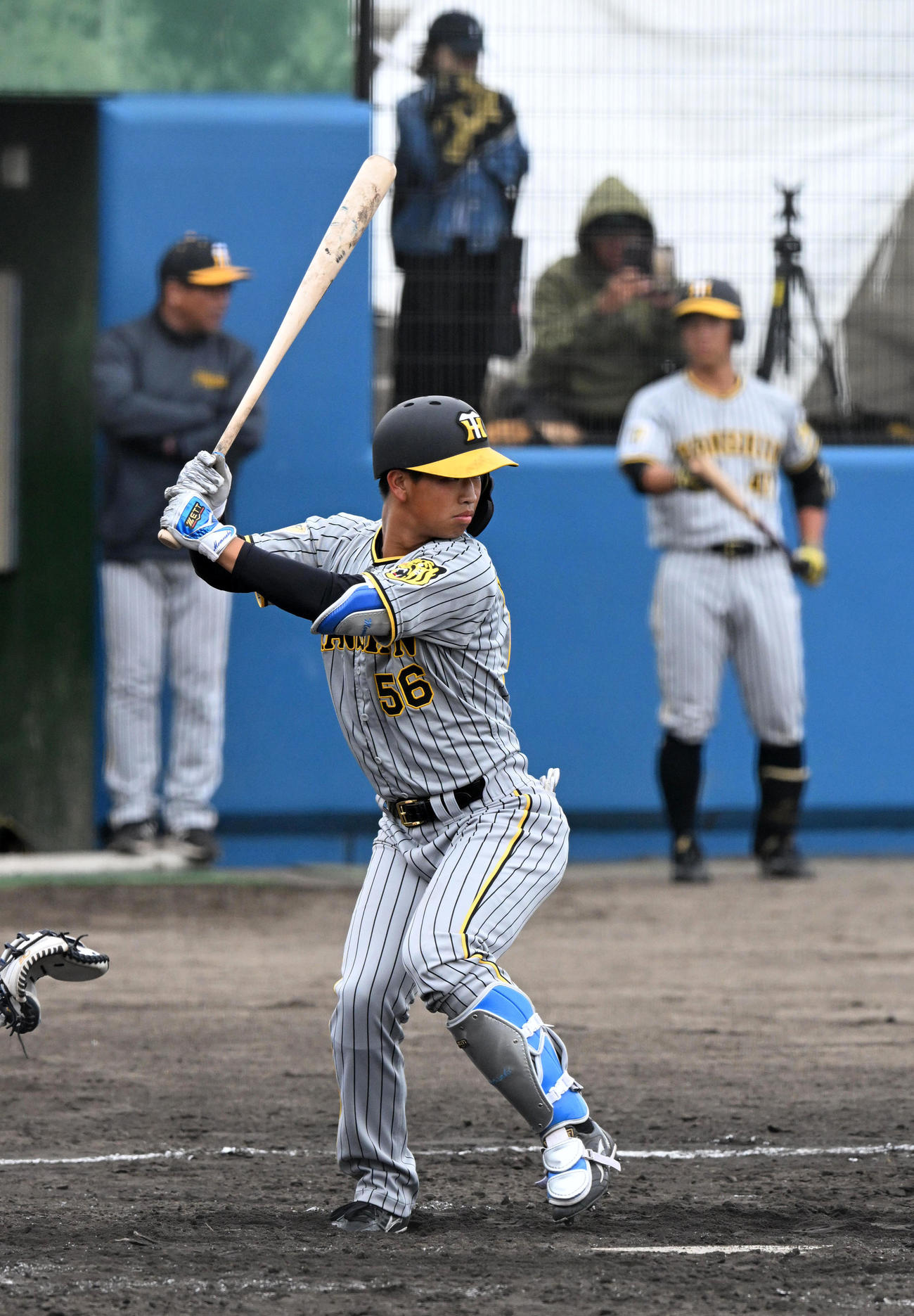 阪神百崎蒼生（2024年2月25日撮影）