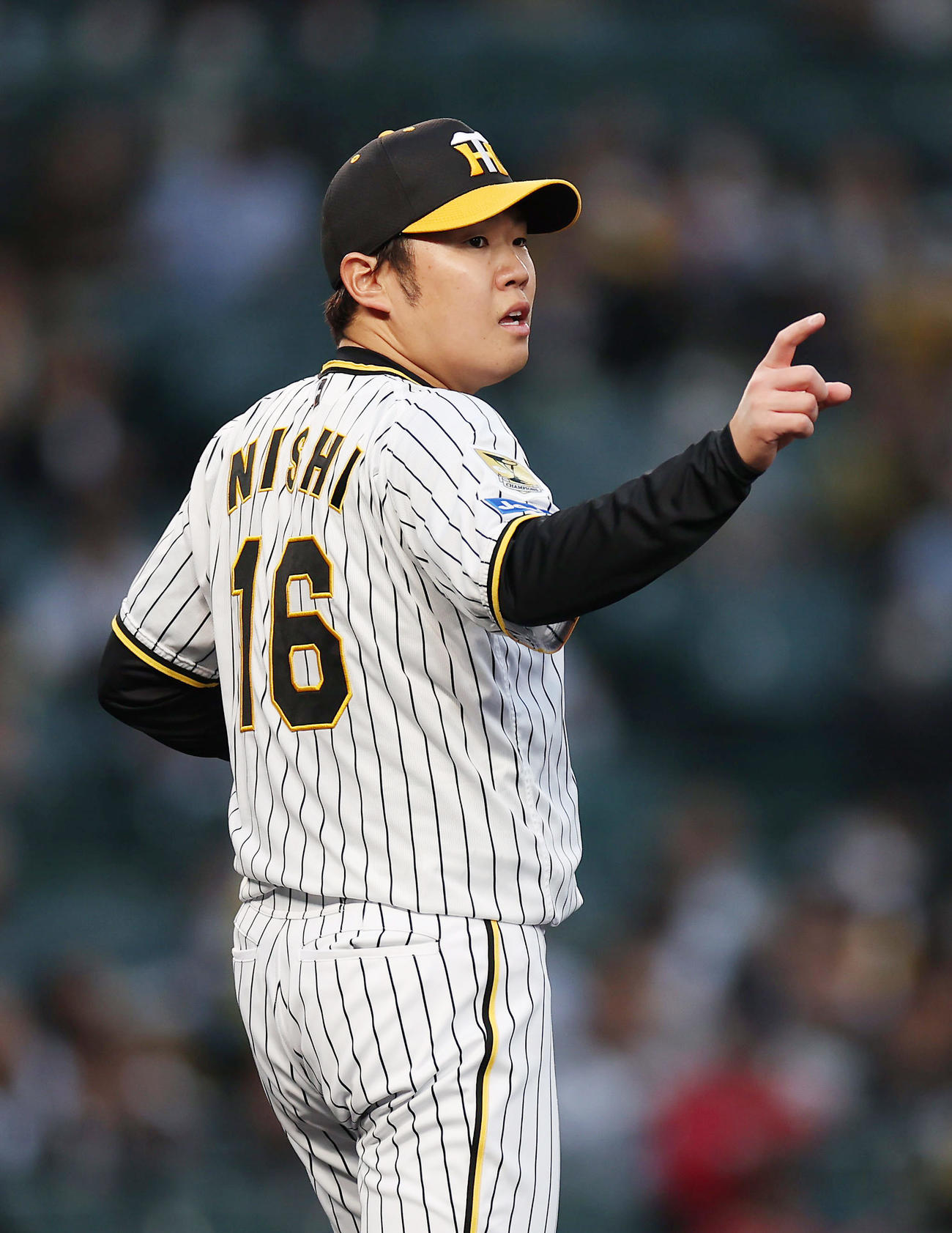 阪神西勇輝（2024年4月11日撮影）