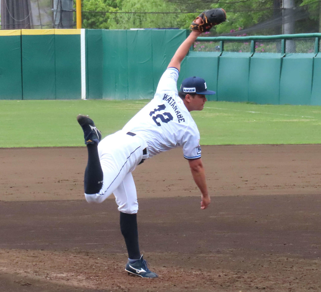 イースタン・リーグ　西武対DeNA　完封勝利を挙げた西武渡辺（撮影・黒須亮）