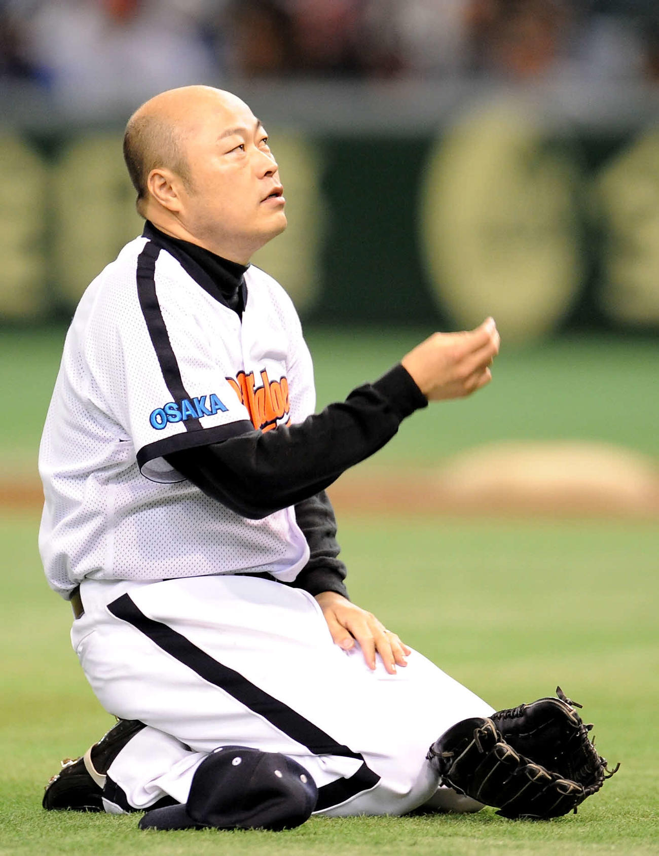 プロOBオールスター戦に出場した佐野慈紀氏（11年11月20日撮影）