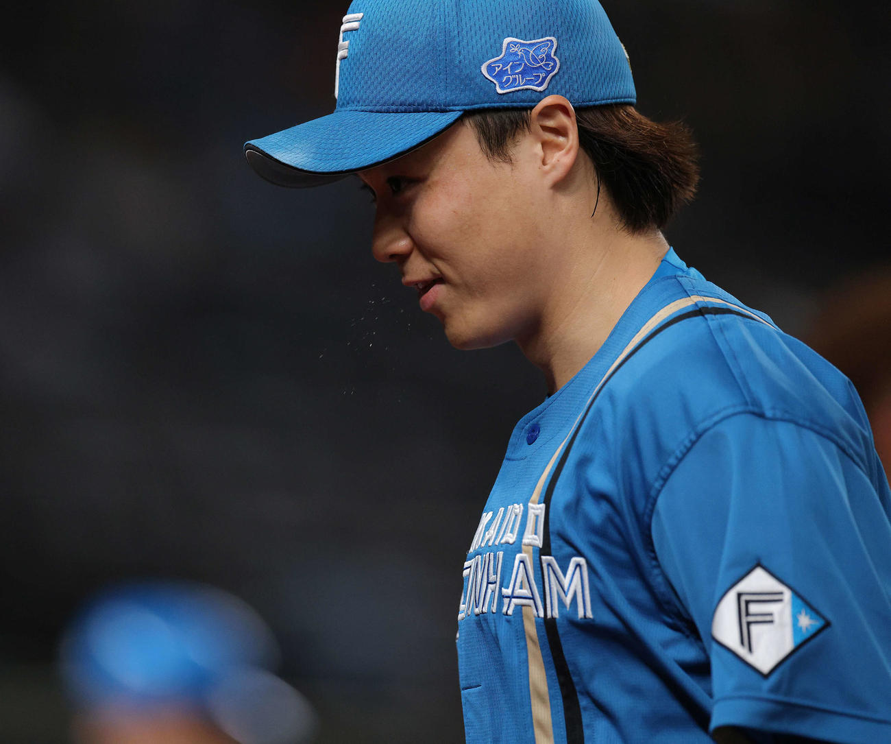 西武対日本ハム　4回裏を終える山崎（撮影・河田真司）