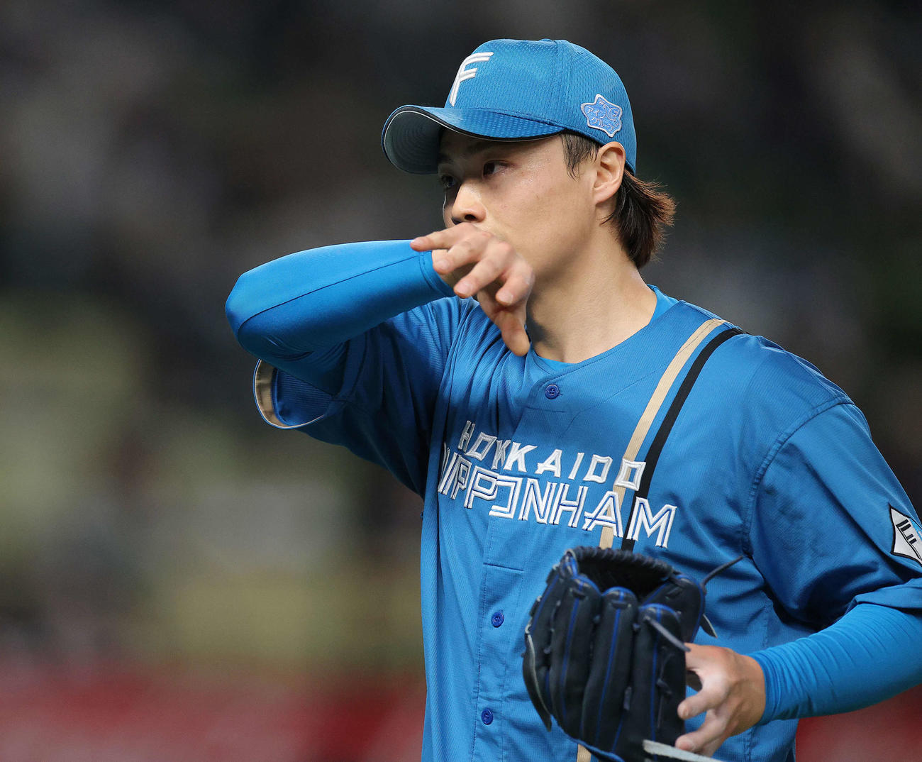 西武対日本ハム　2回裏を抑える山崎（撮影・河田真司）