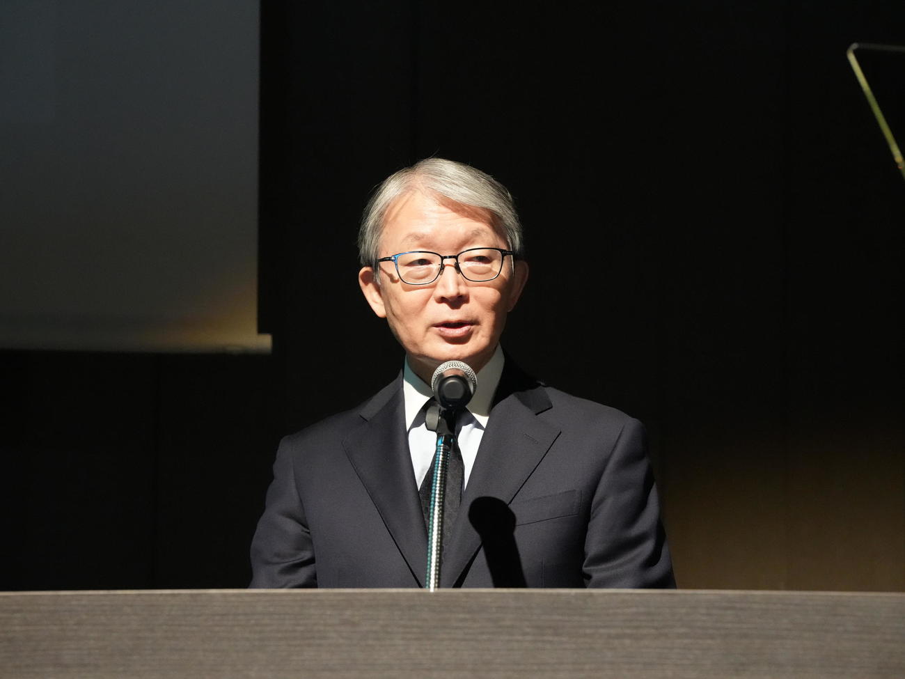 「築地地区まちづくり事業」事業予定者決定に関する記者会見に臨む株式会社読売新聞グループ本社の山口寿一代表取締役社長（撮影・小沢裕）