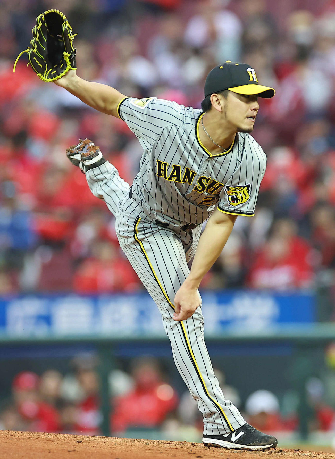 広島対阪神　阪神先発の伊藤将（撮影・上田博志）