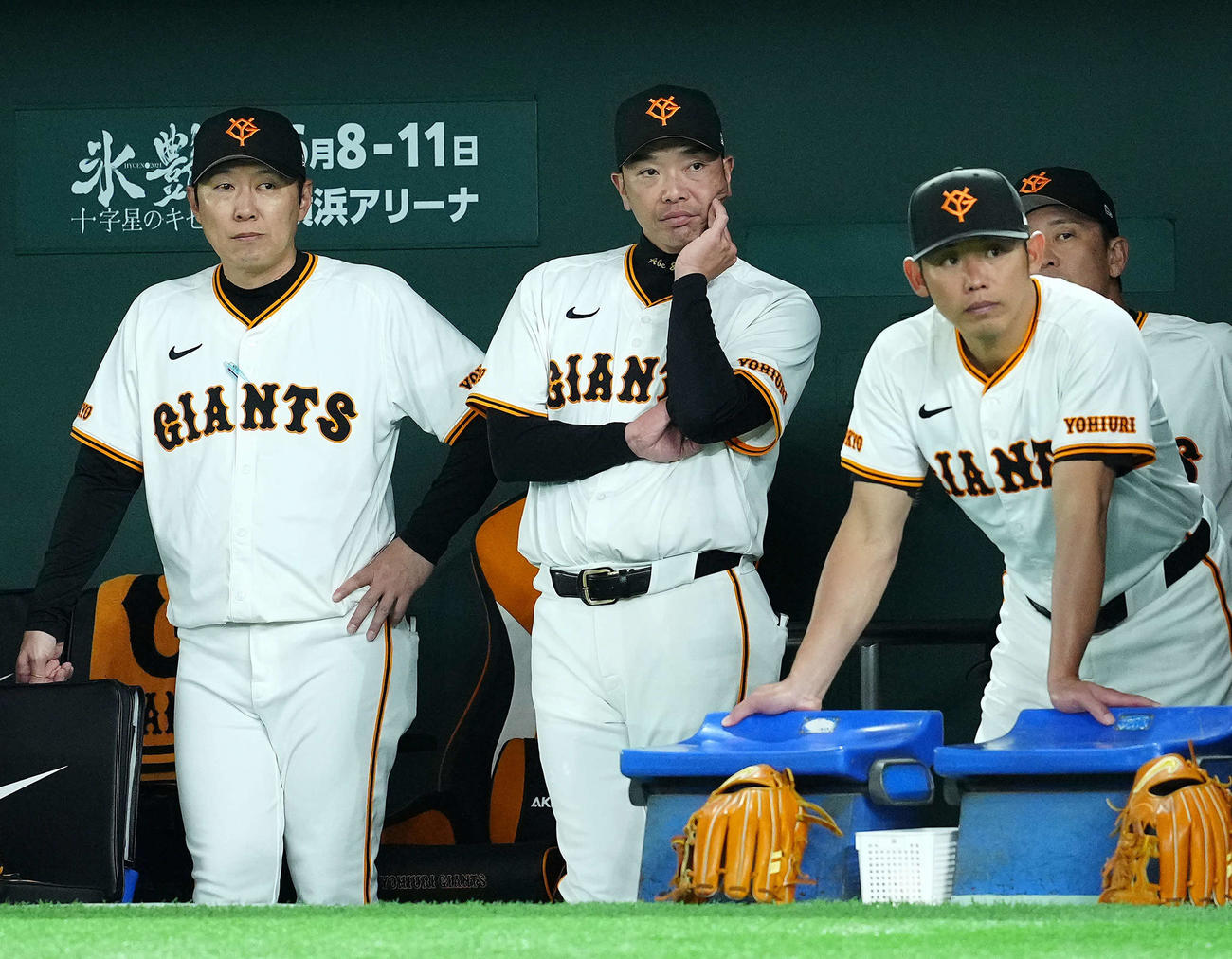 巨人対ヤクルト　ヤクルトに3連敗を喫した巨人阿部監督（撮影・たえ見朱実）