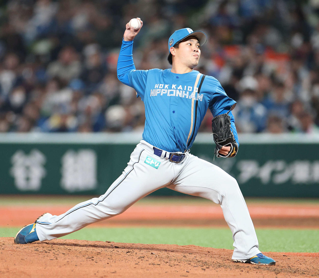 西武対日本ハム　日本ハム2番手で登板する金村（撮影・河田真司）