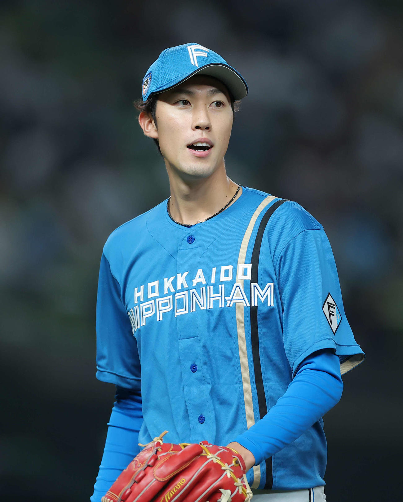 西武対日本ハム　1回裏を抑える福島（撮影・河田真司）