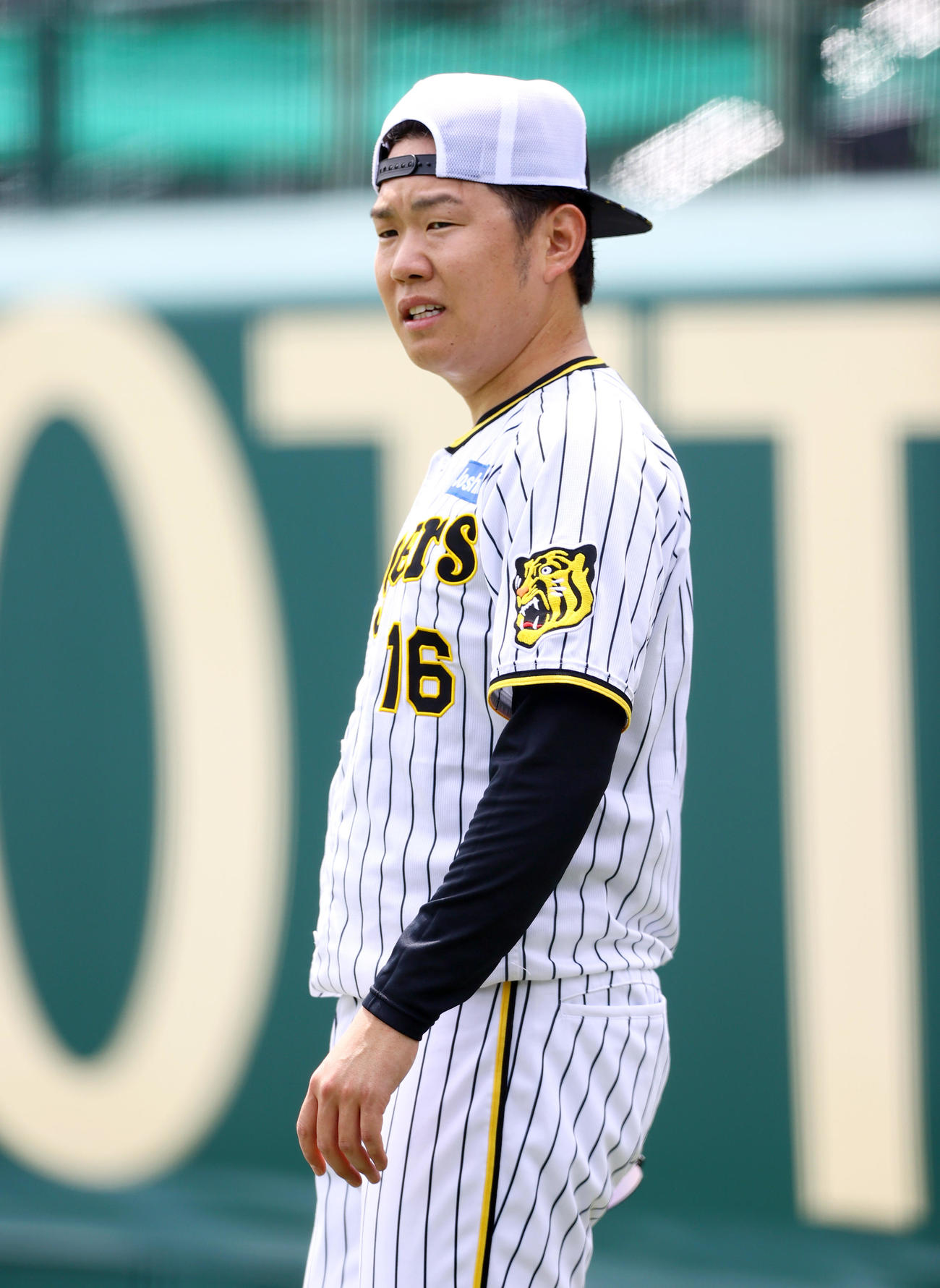 投手指名練習に励む阪神西勇（撮影・上山淳一）